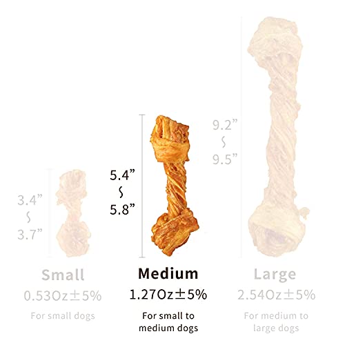 AFreschi Turkey Tendon for Dogs, 2 Pretzel in a Pack and 2 Bone in a Pack, Ingredient Sourced from USA, Alternative to Rawhide, Premium All-Natural, Hypoallergenic, Dog Chew Treat, Easy to Digest