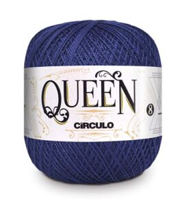 ciruclo queen yarn for crocheting and knitting yarn - 100% egyptian cotton yarn, combed, gassed and mercerized - crochet thread - lace thread, 8/2, 741 yds, 3.5 oz – teal yarn - 2856
