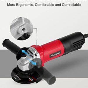 AVID POWER Angle Grinder with Paddle Switch, 8 Amp Metal Grinder with 4-1/2 Inch Grinding Wheel 12000 RPM Electric Angle Grinder Tool with Adjustable Side Handle