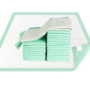 mildplus disposable underpads with adhesive tapes 23'' x 36'' chucks pads heavy absorbency incontinence pads, waterproof pee pads, thicker chux pads for unisex adult, kids and pet (40 count)