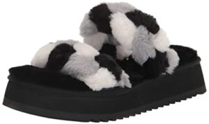 koolaburra by ugg women's ya-baby slide sandal, black multi, 5