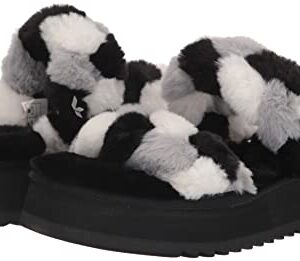 Koolaburra by UGG Women's YA-Baby Slide Sandal, Black Multi, 5