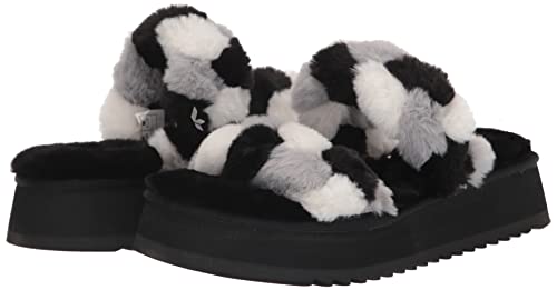 Koolaburra by UGG Women's YA-Baby Slide Sandal, Black Multi, 5