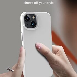 OTOFLY Designed for iPhone 13 Case, Silicone Shockproof Slim Thin Phone Case for iPhone 13 6.1 inch (White)