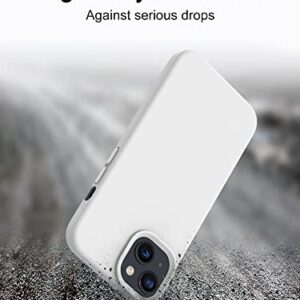 OTOFLY Designed for iPhone 13 Case, Silicone Shockproof Slim Thin Phone Case for iPhone 13 6.1 inch (White)