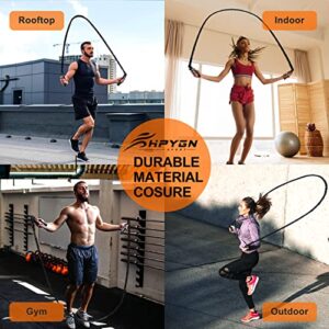 HPYGN Weighted Heavy Skipping/ Jump Rope 9.2ft 2.8LB for fitness, Exercise, boxing Gym Training, Home Workout, Improve Strength and Building Muscle, Total Body Workout Equipment for Men
