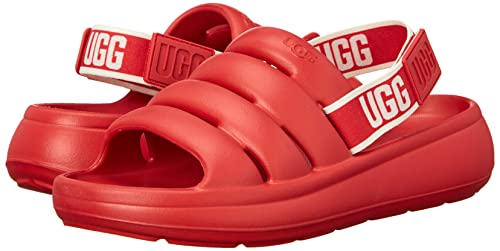 UGG Women's Sport Yeah Sandal, Samba RED, 8