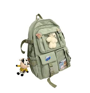 micjcit college student backpack waterproof and wear-resistant leisure business sports backpack computer bag free doll