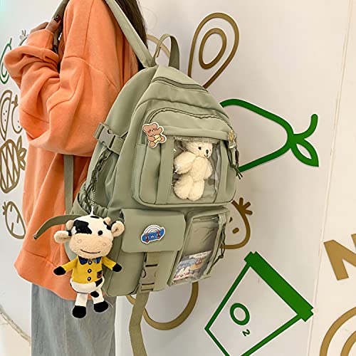 Micjcit College Student Backpack Waterproof And Wear-Resistant Leisure Business Sports Backpack Computer Bag Free Doll