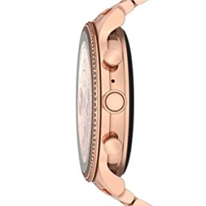 Fossil Women's GEN 6 Touchscreen Smartwatch with Speaker, Heart Rate, NFC, and Smartphone Notifications, Rose Gold, Bracelet