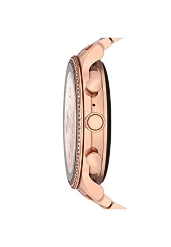 Fossil Women's GEN 6 Touchscreen Smartwatch with Speaker, Heart Rate, NFC, and Smartphone Notifications, Rose Gold, Bracelet