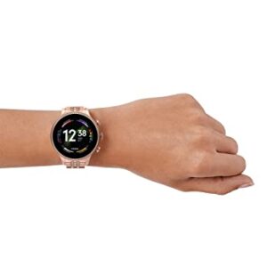 Fossil Women's GEN 6 Touchscreen Smartwatch with Speaker, Heart Rate, NFC, and Smartphone Notifications, Rose Gold, Bracelet