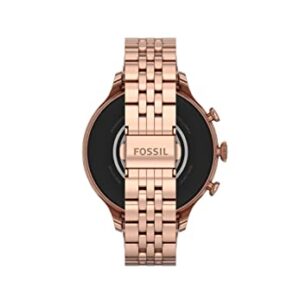 Fossil Women's GEN 6 Touchscreen Smartwatch with Speaker, Heart Rate, NFC, and Smartphone Notifications, Rose Gold, Bracelet