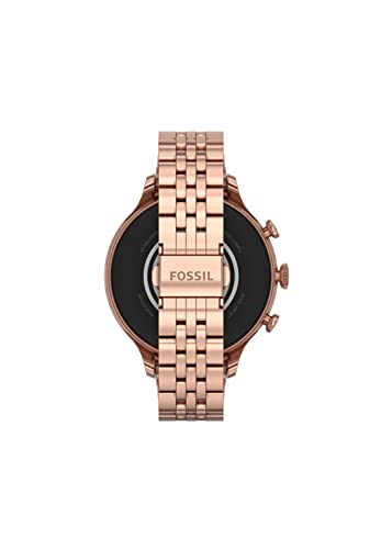 Fossil Women's GEN 6 Touchscreen Smartwatch with Speaker, Heart Rate, NFC, and Smartphone Notifications, Rose Gold, Bracelet