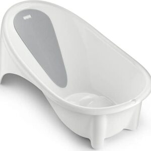 Fisher-Price Baby To Toddler Bath Simple Support Tub with Built-In Foam Head-And-Backrest For Newborns