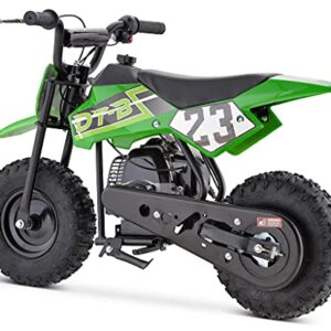 Gbmoto Blue 50cc Kids Dirt Bike, Kids Pit Bike, 2-Stroke Gas Dirt Bike,green