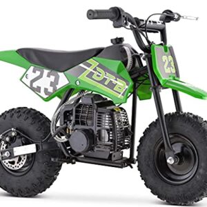 Gbmoto Blue 50cc Kids Dirt Bike, Kids Pit Bike, 2-Stroke Gas Dirt Bike,green