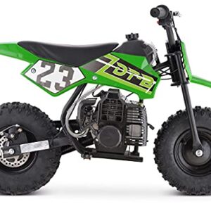 Gbmoto Blue 50cc Kids Dirt Bike, Kids Pit Bike, 2-Stroke Gas Dirt Bike,green