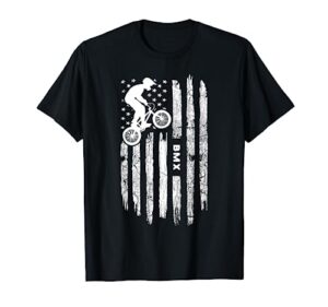 american flag bmx clothing - bmx rider vintage bmx t-shirt