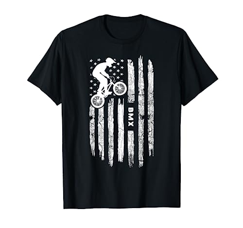 American Flag BMX Clothing - BMX Rider Vintage BMX T-Shirt