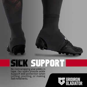 Gridiron Gladiator Cleat Covers - Football Spats - Football Cleat Socks - Cleat Spats for Soccer, Baseball & Softball