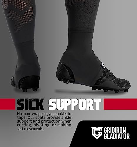 Gridiron Gladiator Cleat Covers - Football Spats - Football Cleat Socks - Cleat Spats for Soccer, Baseball & Softball