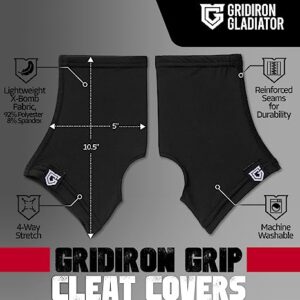 Gridiron Gladiator Cleat Covers - Football Spats - Football Cleat Socks - Cleat Spats for Soccer, Baseball & Softball