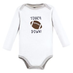 Hudson Baby baby girls Long-sleeve Bodysuits Hudson Unisex Cotton Long Sleeve Bodysuits Football Buddy 0 3 Months, Football Buddy, 0-3 Months US