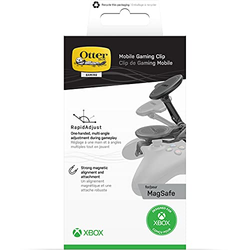 OtterBox Mobile Gaming Clip for MagSafe, Compatible with Xbox One, Xbox Series X|S and Xbox Elite Series 2 Wireless Controllers - Black