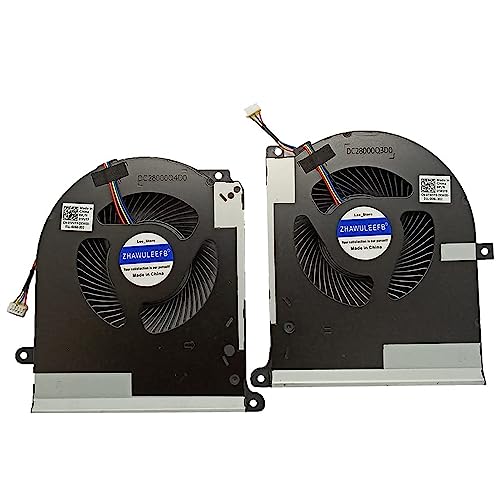 ZHAWULEEFB Replacement New CPU+GPU Cooling Fan Compatible for DELL Alienware Area 51m R2 RTX3080 TPV77 TW5Y8 DC28000Q4D0 BSM1012MD-03 DC28000Q3D0 BSM1012MD-02 DC12V 1.20A Fux FUY Fan