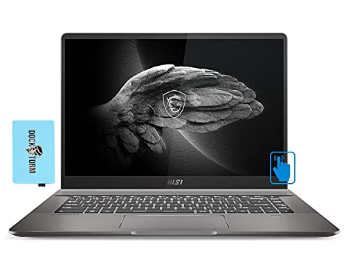 MSI Creator Z16 A11UET-013 16" Premium Professional Laptop (Intel i7-11800H 8-Core, 32GB RAM, 8TB PCIe SSD, RTX 3060, 16" Touch Wide QXGA (2560x1600), Fingerprint, WiFi, Win 10 Pro) with Hub