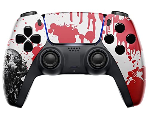 Custom Wireless Controller compatible with PS5 Exclusive Unique Design | Personalize Your Gaming Experience with Unique Design and Exceptional Performance| Compatible with Playstation 5 (Zombie)