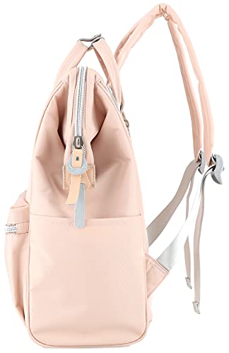 himawari Laptop Backpack for Women&Men Travel Backpack With USB Charging Port Large Business Bag Water Resistant College Bag Computer Bag Doctor Bag(1881-Pink, Regular)