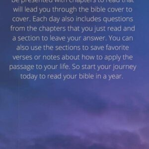 365 Day Bible Study Guide With Questions: Read Through The Bible In A Year