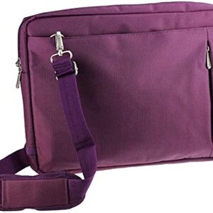 Navitech Purple Sleek Water Resistant Laptop Bag - Compatible with Dell Alienware Area-51m R2 Gaming Laptop