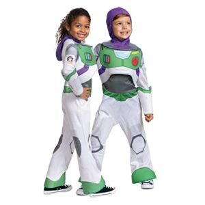 disney pixar lightyear buzz space ranger costume for kids, official disney lightyear costume outfit, child size small (4-6)