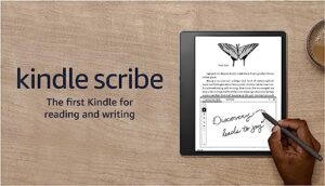 kindle scribe (16 gb) the first kindle for reading, writing, journaling and sketching - with a 10.2” 300 ppi paperwhite display, includes premium pen
