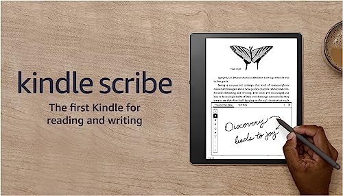 Kindle Scribe (16 GB) the first Kindle for reading, writing, journaling and sketching - with a 10.2” 300 ppi Paperwhite display, includes Premium Pen