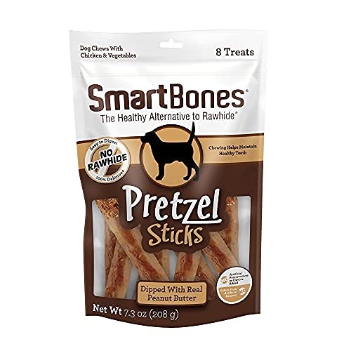 SmartBones No Artificial Colors or Preservatives Pretzel-Style Chews, Treat Your Dog to a Fun Shapped Rawhide-Free Chew
