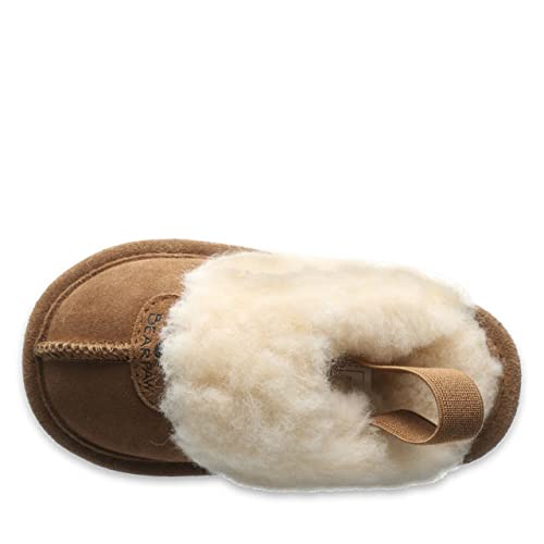 BEARPAW Loki Toddler Hickory Size 11 | Toddlers's Slippers | Toddlers's Shoes | Comfortable & Light-Weight