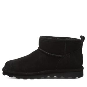 bearpaw women's shorty black size 9 | women's ankle boot | women's slip on boot | comfortable winter boot