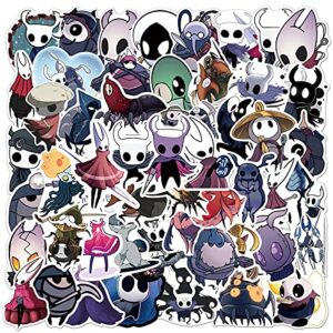 hollow knight game stickers| 50 pcs | larger vinyl waterproof stickers for laptop,bumper,water bottles,computer,phone,hard hat,car stickers and decals, game stickers for kid teen adult (hk)
