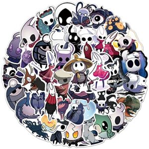 Hollow Knight Game Stickers| 50 Pcs | Larger Vinyl Waterproof Stickers for Laptop,Bumper,Water Bottles,Computer,Phone,Hard hat,Car Stickers and Decals, Game Stickers for Kid Teen Adult (HK)