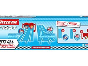 Carrera First Expansion Pack Extra Track for Battery-Powered Beginner Slot Car Racing Set for Kids Ages 3 Years and Up