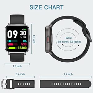 ZOSKVEE Smart Watch for Android iOS Phones, Smartwatch with Heart Rate Sleep Monitor, Pedometer Fitness Watch, Fitness Tracker with 5ATM Waterproof for Men, Women