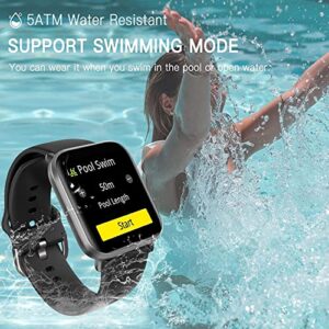 ZOSKVEE Smart Watch for Android iOS Phones, Smartwatch with Heart Rate Sleep Monitor, Pedometer Fitness Watch, Fitness Tracker with 5ATM Waterproof for Men, Women