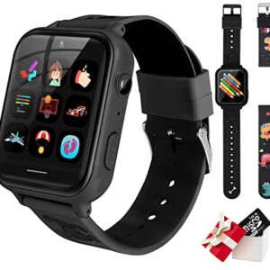 ele ELEOPTION Kids Smart Watch with HD Touch Screen Camera Video Recorder Games SOS Music (Build-in 1GB SD Card) for Boys Girls 3-14 Years,Cell Phone Watch Without GPS