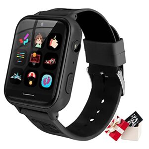 ele ELEOPTION Kids Smart Watch with HD Touch Screen Camera Video Recorder Games SOS Music (Build-in 1GB SD Card) for Boys Girls 3-14 Years,Cell Phone Watch Without GPS