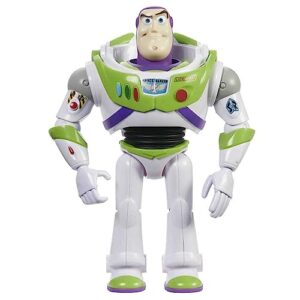 mattel pixar toys buzz lightyear large action figure, posable with authentic detail, toy collectible, 12 inch scale