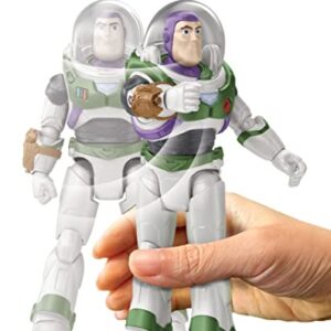 Mattel Lightyear Toys Action Figure & Accessories, Mission Equipped Buzz Lightyear Figure & Projectiles, Blasting Action